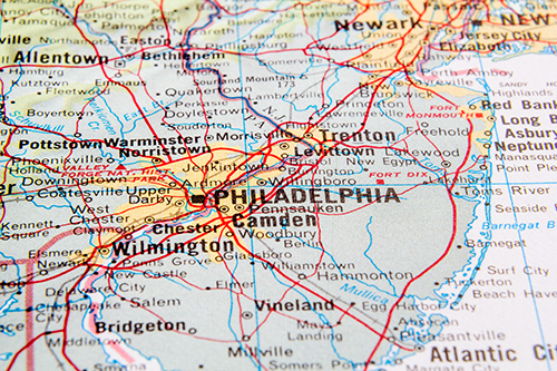 Philadelphia map.